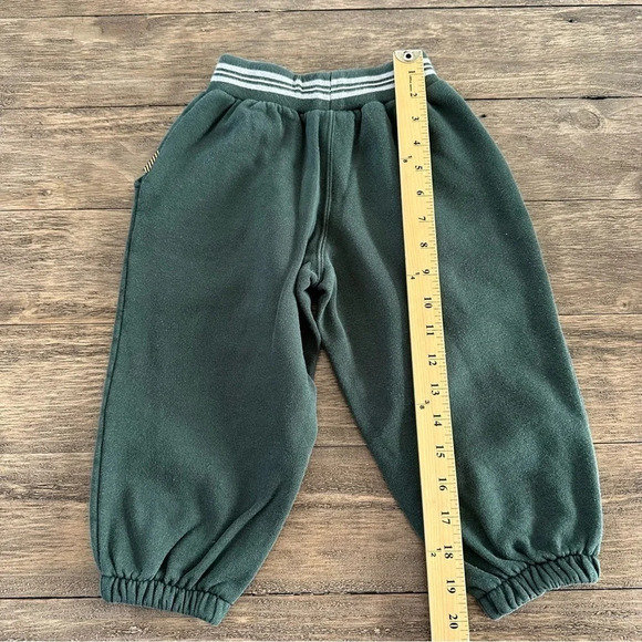 Vintage 1998 Gymsport Gymboree Boys Medium 3-4 Years Green Joggers Sweatpants - Picture 4 of 4
